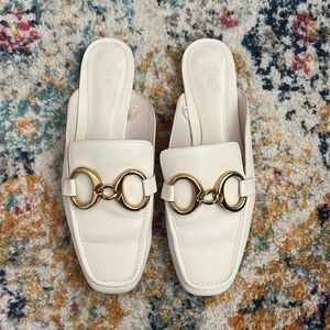 Zara Buckle Loafers Mules